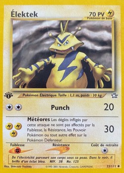 Carte Pokémon: Élektek