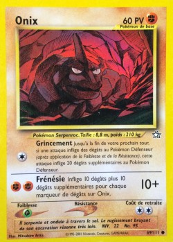 Carte Pokémon: Onix