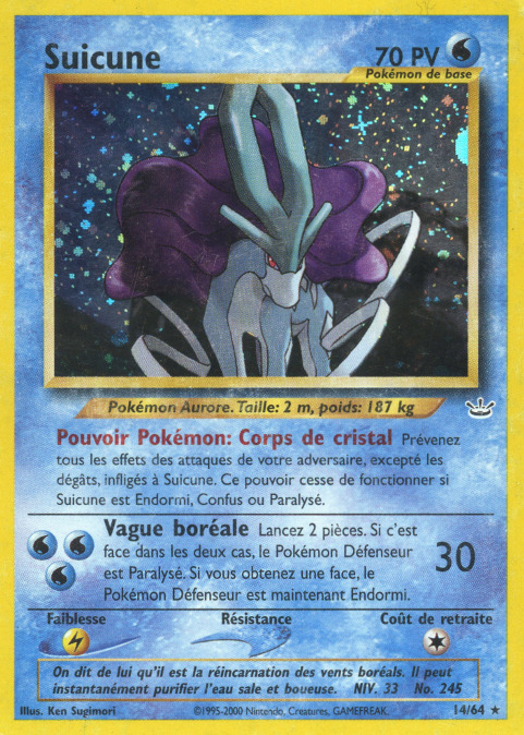 Carte Pokémon: Suicune