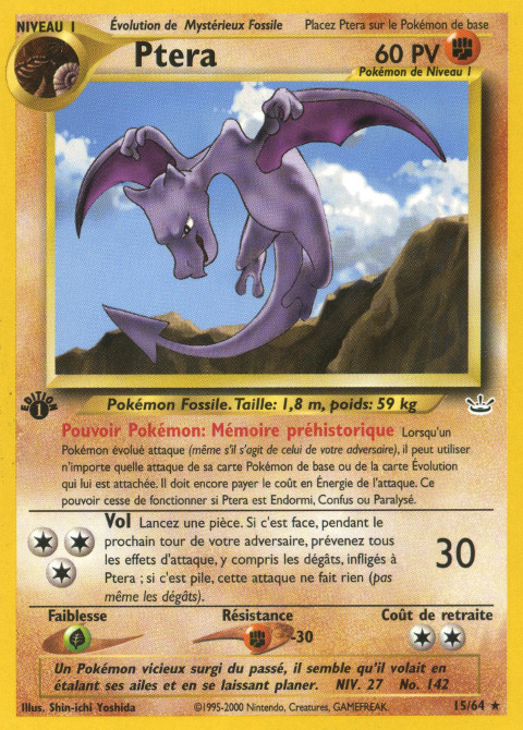 Carte Pokémon: Ptera