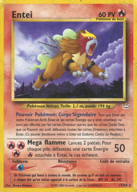 Carte Pokémon: Entei