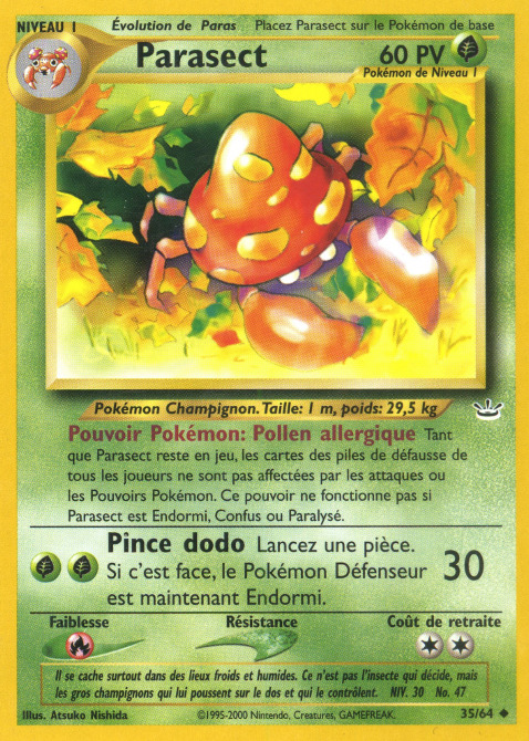 Carte Pokémon: Parasect