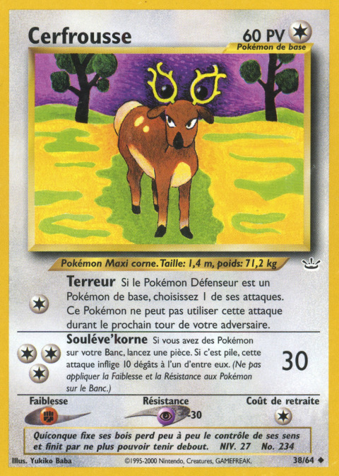 Carte Pokémon: Cerfrousse