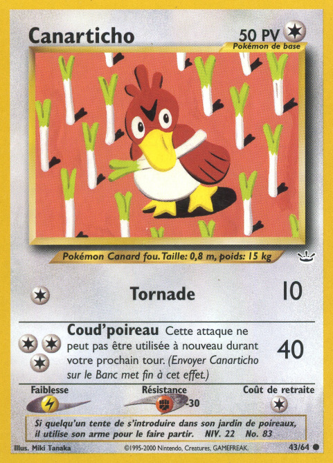 Carte Pokémon: Canarticho