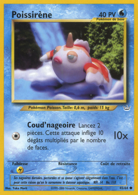 Carte Pokémon: Poissirène