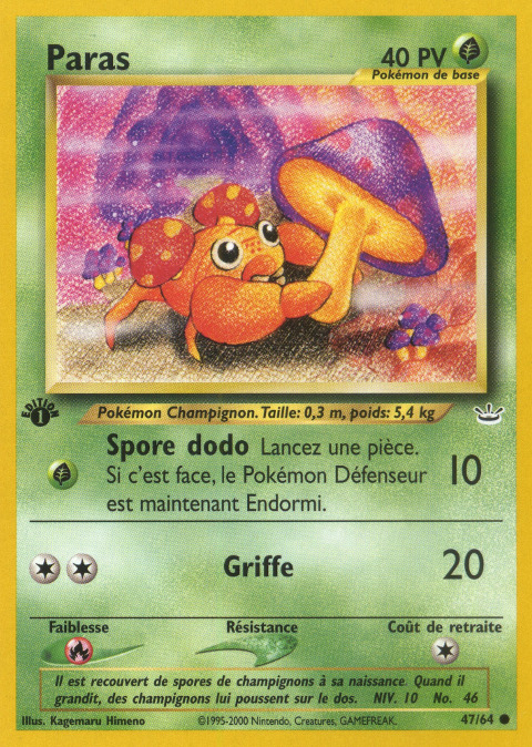 Carte Pokémon: Paras