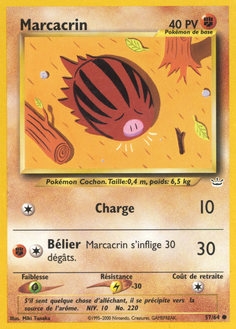 Carte Pokémon: Marcacrin