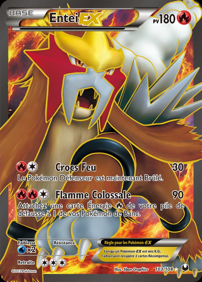 Carte Pokémon: Entei EX