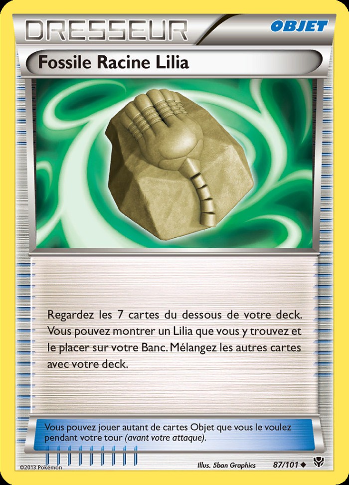 Carte Pokémon: Fossile Racine Lilia