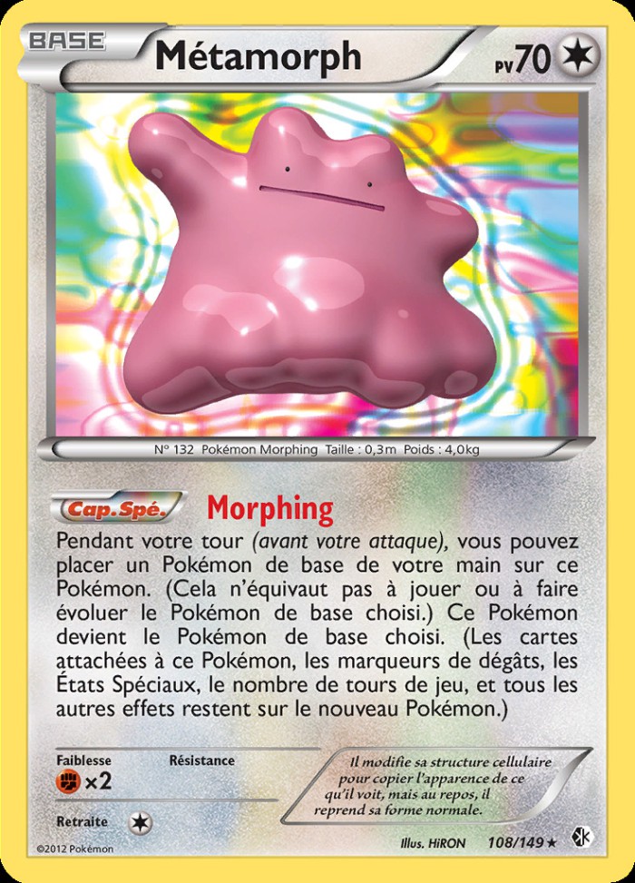 Carte Pokémon: Métamorph