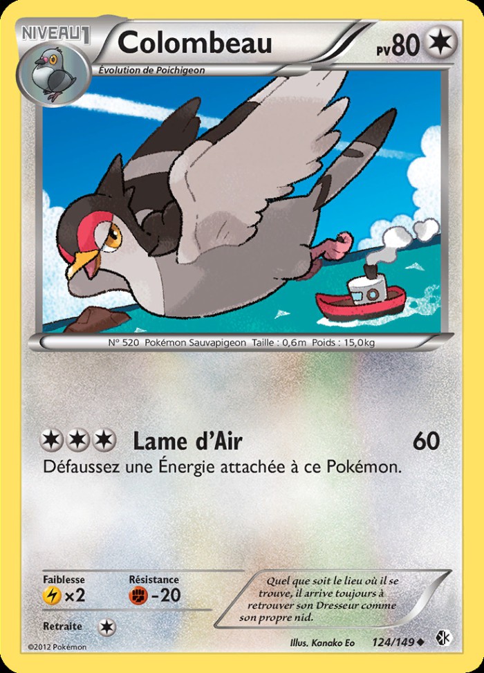 Carte Pokémon: Colombeau