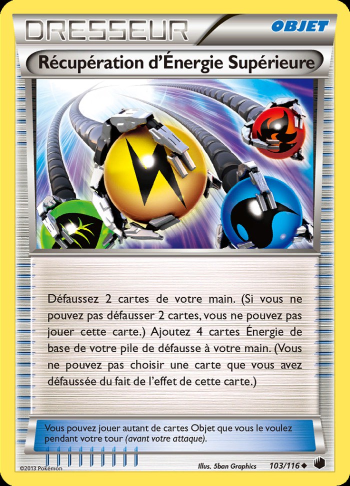 Carte Pokémon: Récupération d'Énergie Supérieure