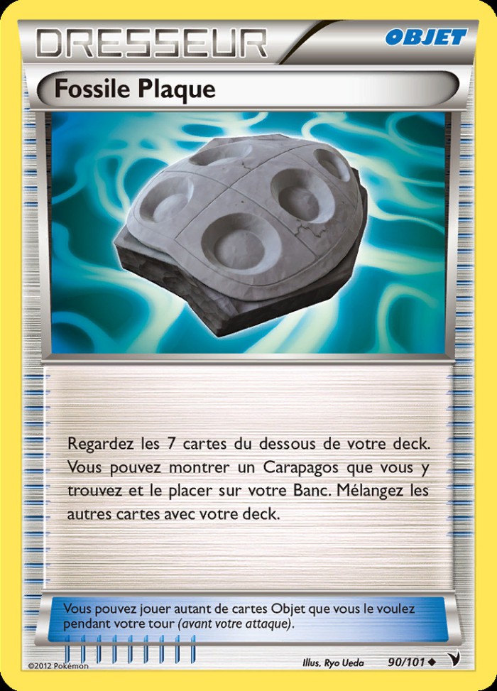 Carte Pokémon: Fossile Plaque