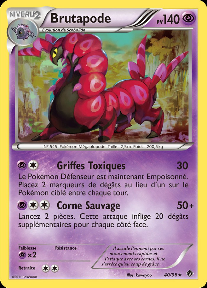 Carte Pokémon: Brutapode