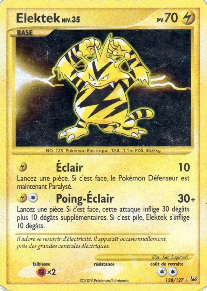 Carte Pokémon: Élektek