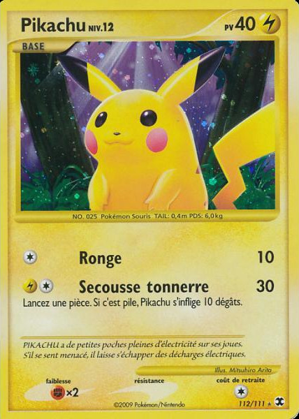 Carte Pokémon: Pikachu