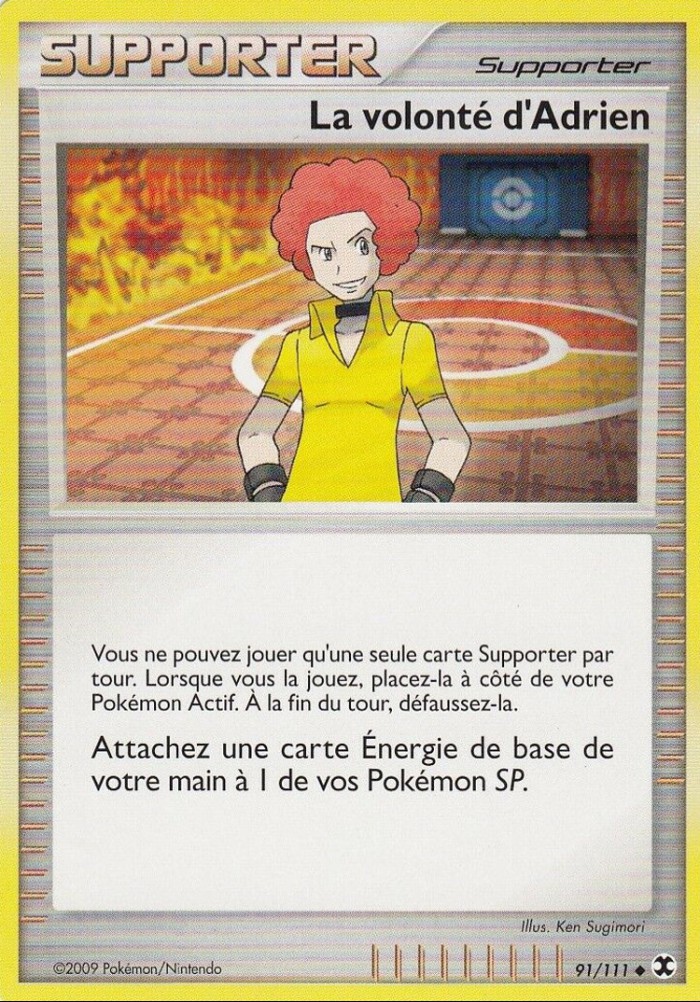 Carte Pokémon: La volonté d'Adrien