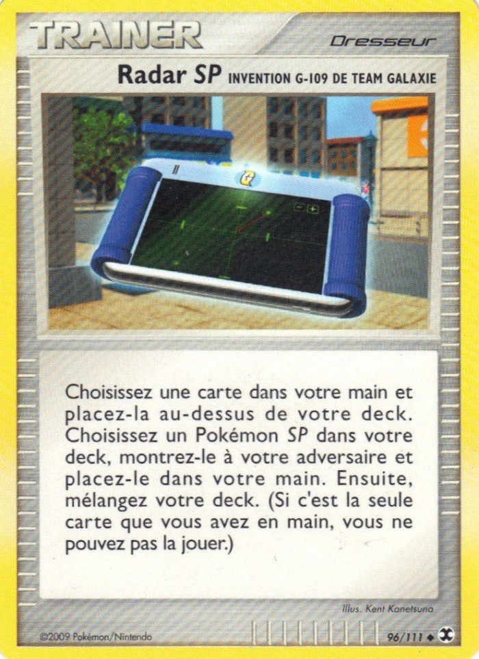 Carte Pokémon: Radar SP Invention G-109 de Team Galaxie