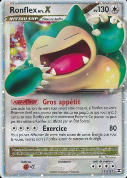 Carte Pokémon: Ronflex NIV.X