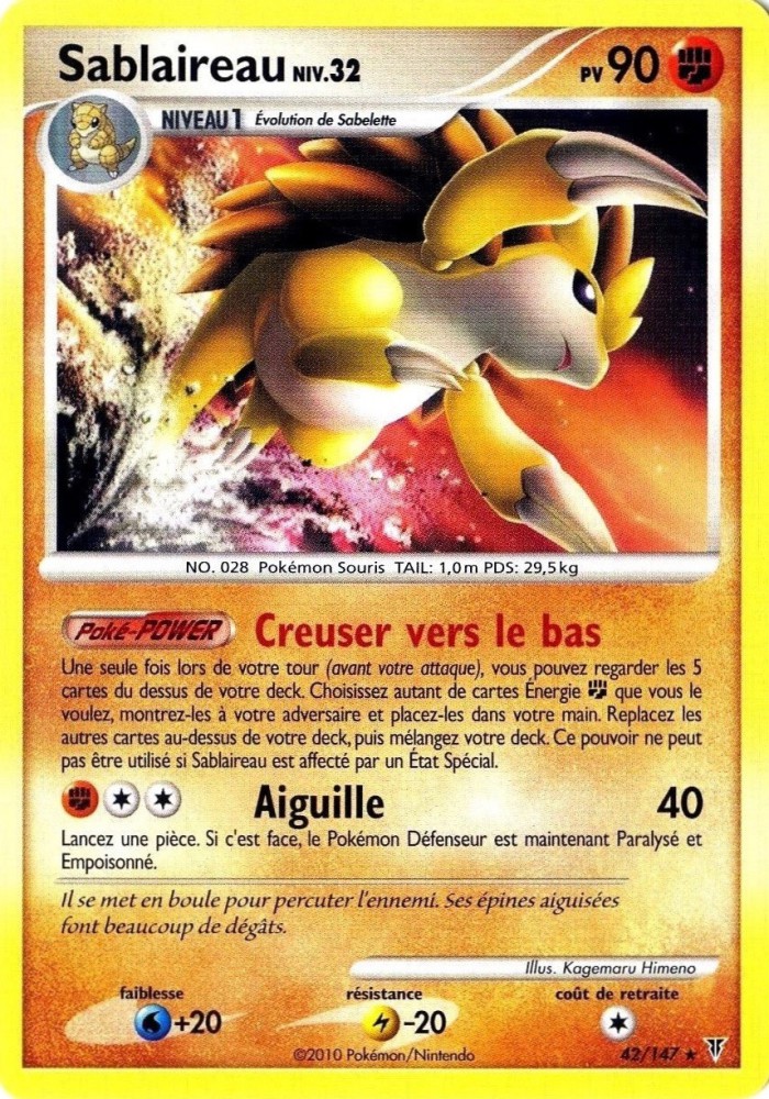 Carte Pokémon: Sablaireau