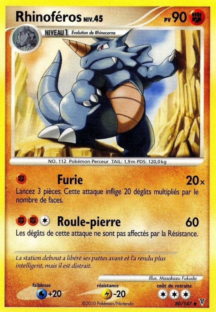 Carte Pokémon: Rhinoféros