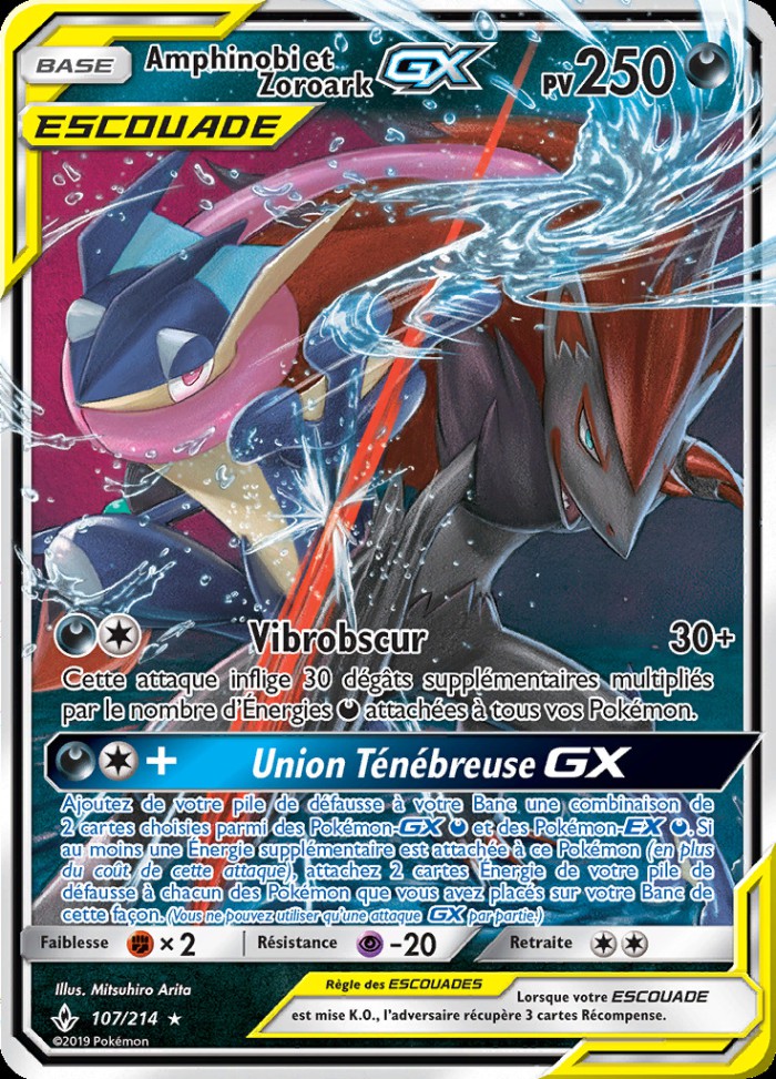 Carte Pokémon: Amphinobi et Zoroark GX