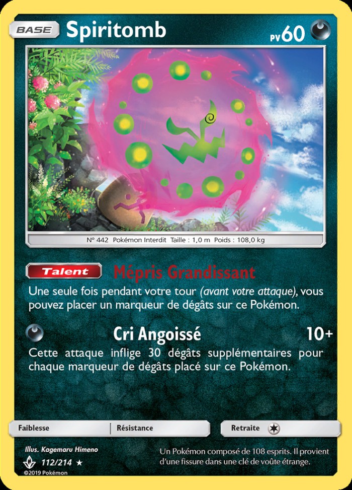 Carte Pokémon: Spiritomb