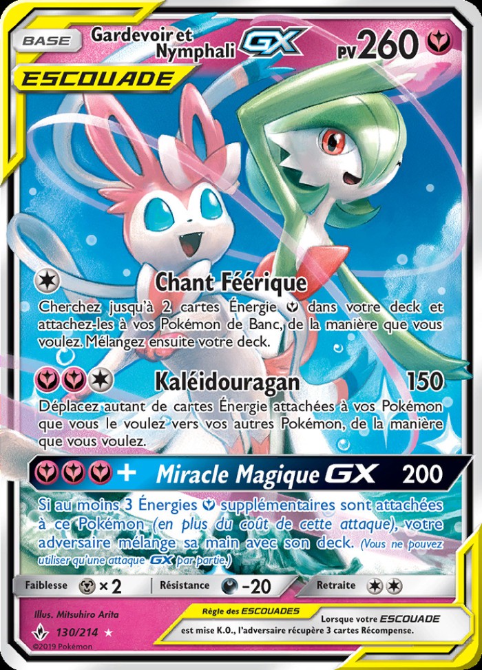 Carte Pokémon: Gardevoir et Nymphali GX