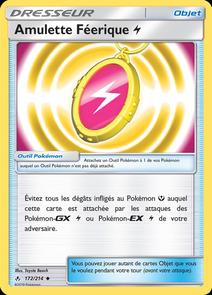 Carte Pokémon: Amulette Féerique Électrique