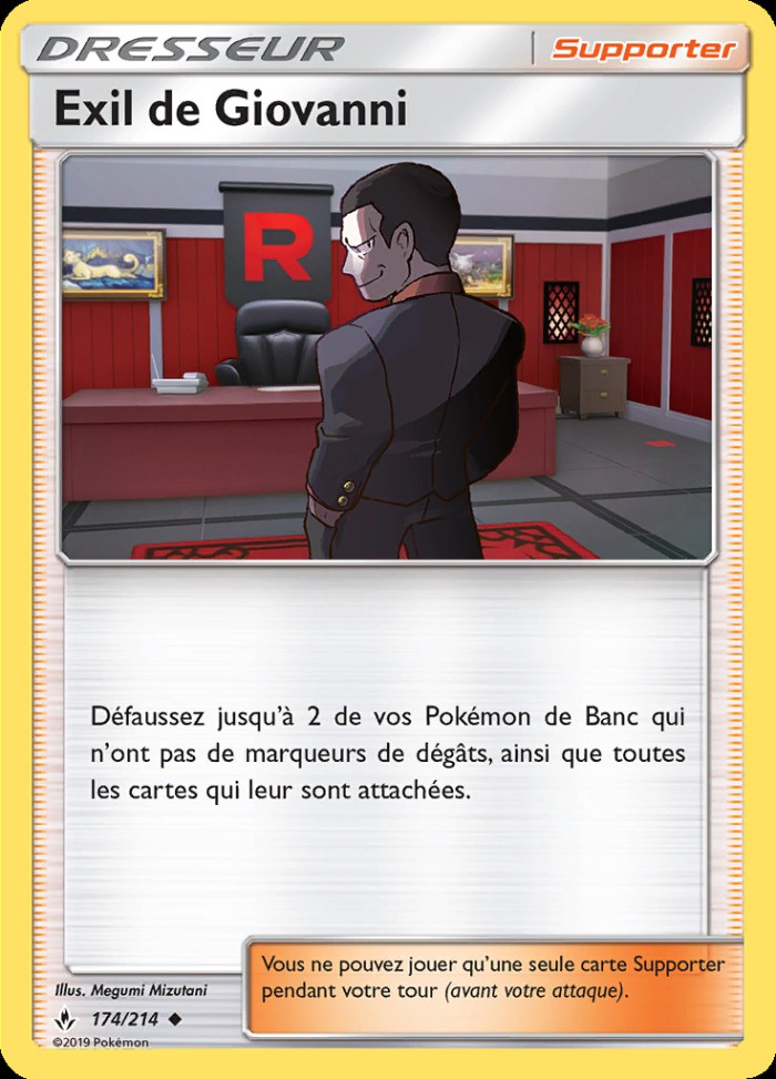 Carte Pokémon: Exil de Giovanni