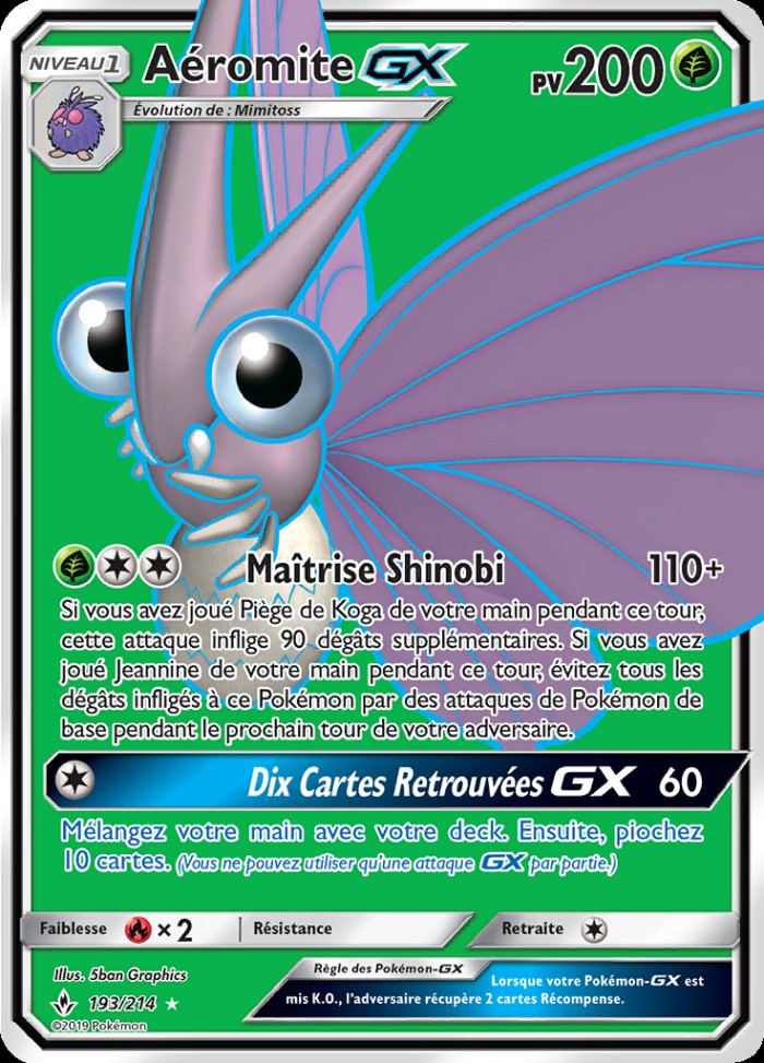 Carte Pokémon: Aéromite GX