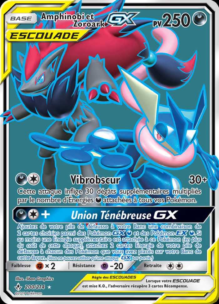 Carte Pokémon: Amphinobi et Zoroark GX