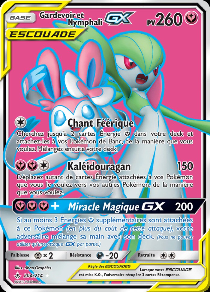 Carte Pokémon: Gardevoir et Nymphali GX