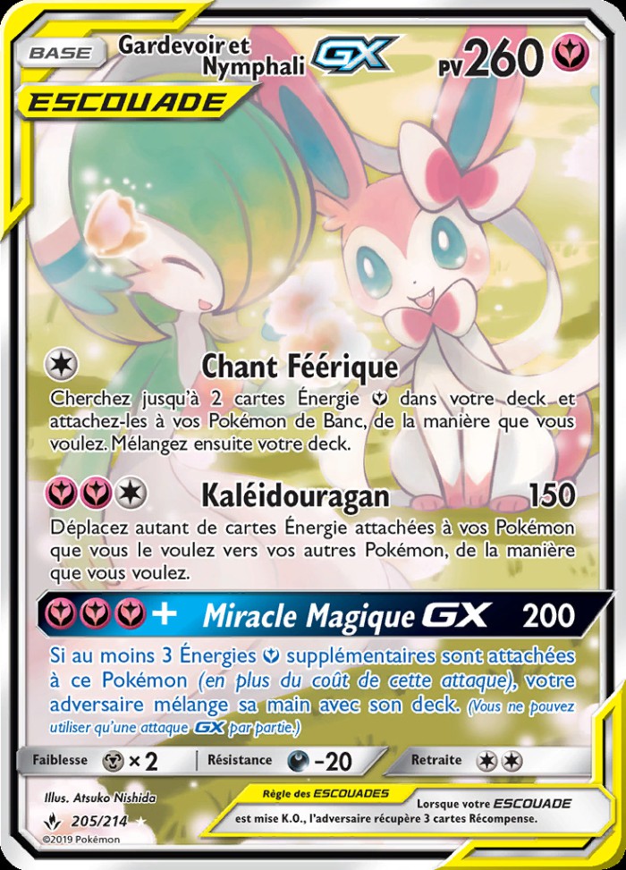 Carte Pokémon: Gardevoir et Nymphali GX