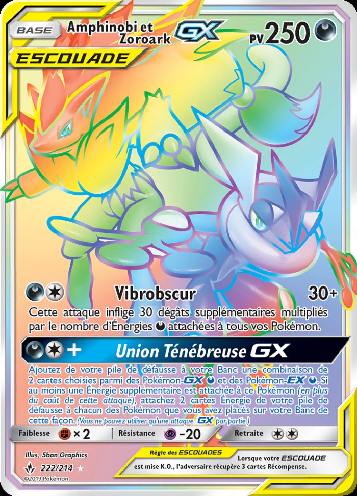 Carte Pokémon: Amphinobi et Zoroark GX