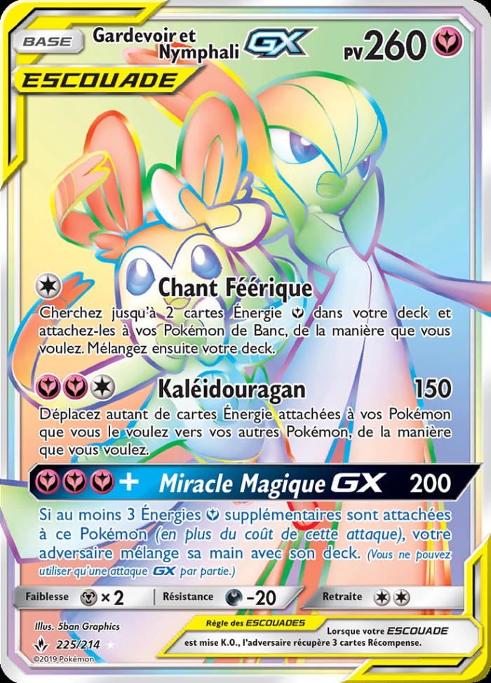 Carte Pokémon: Gardevoir et Nymphali GX