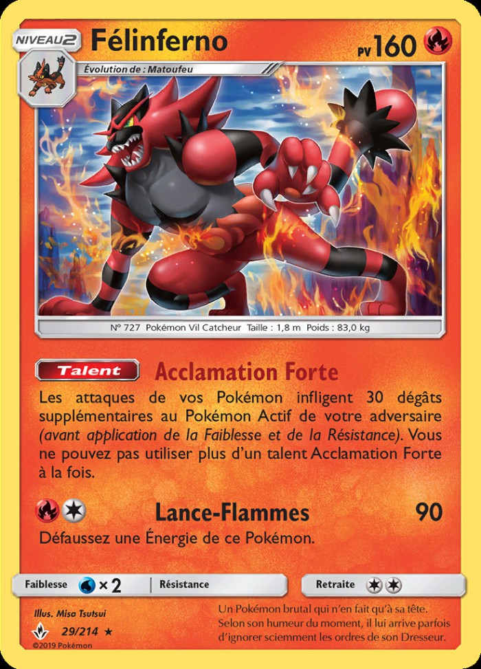 Carte Pokémon: Félinferno