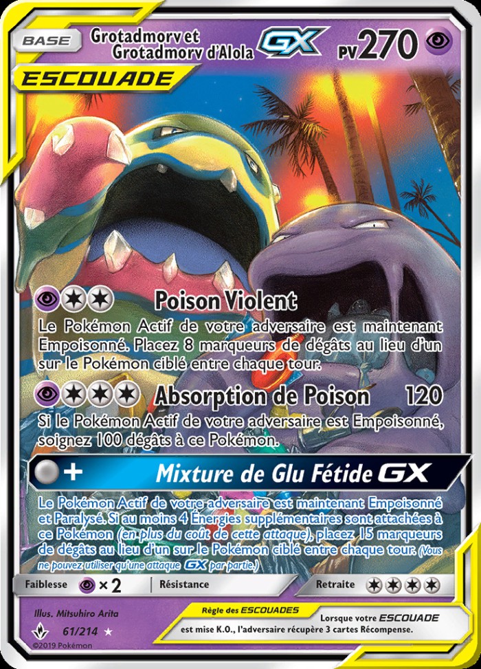 Carte Pokémon: Grotadmorv et Grotadmorv d'Alola GX