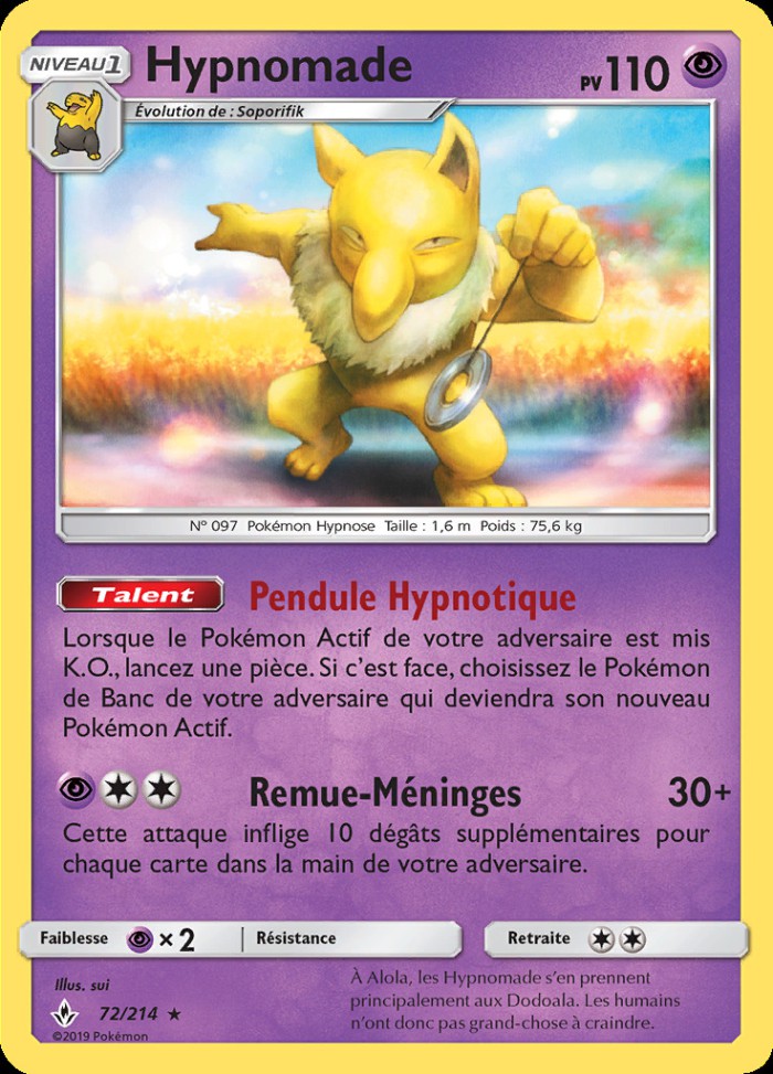 Carte Pokémon: Hypnomade