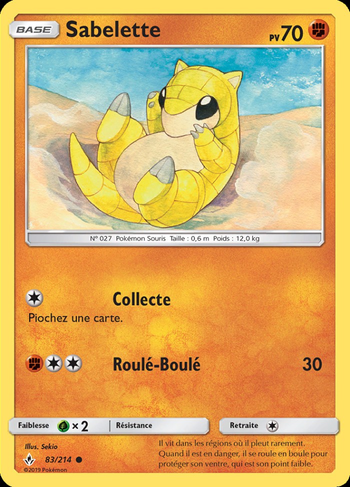 Carte Pokémon: Sabelette