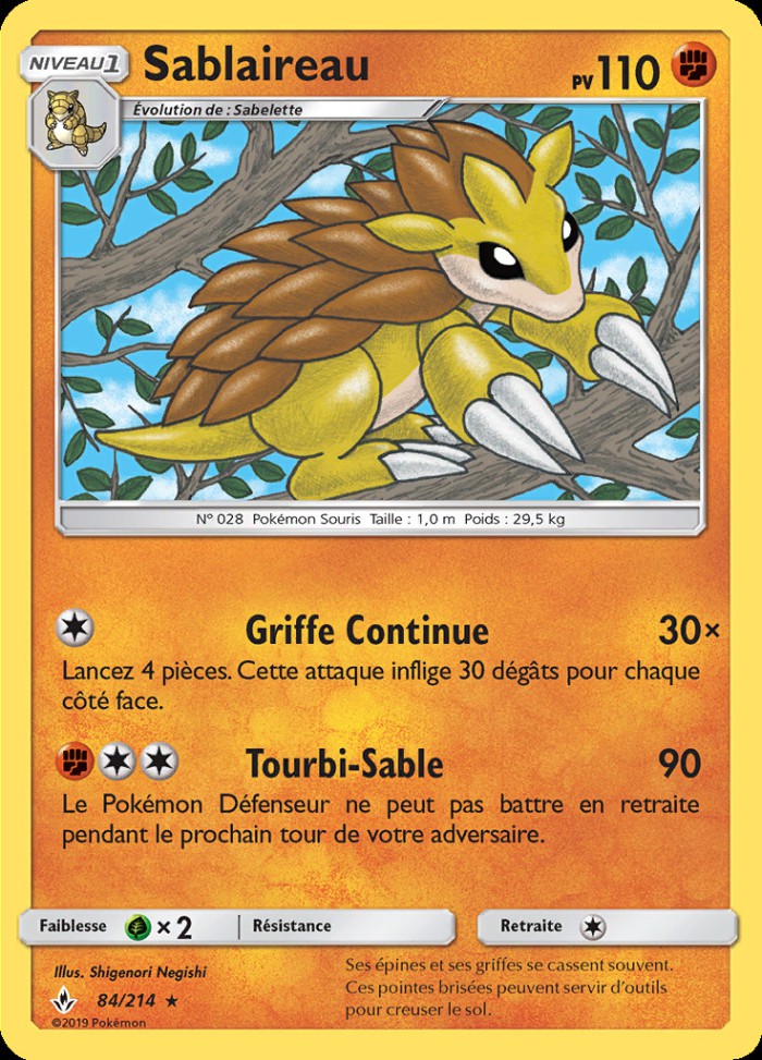 Carte Pokémon: Sablaireau