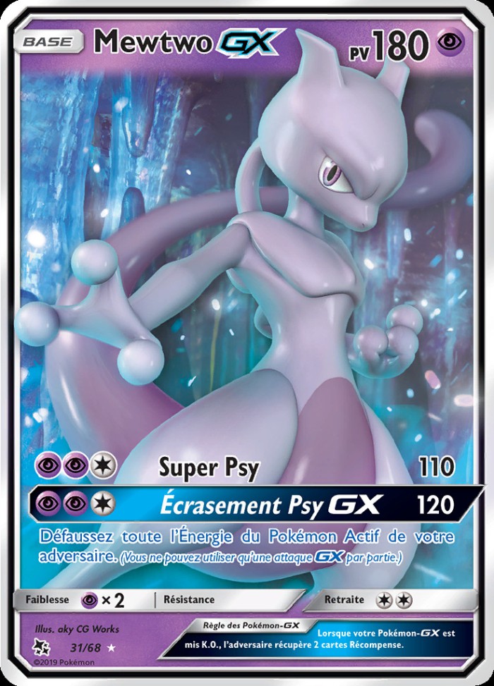 Carte Pokémon: Mewtwo GX