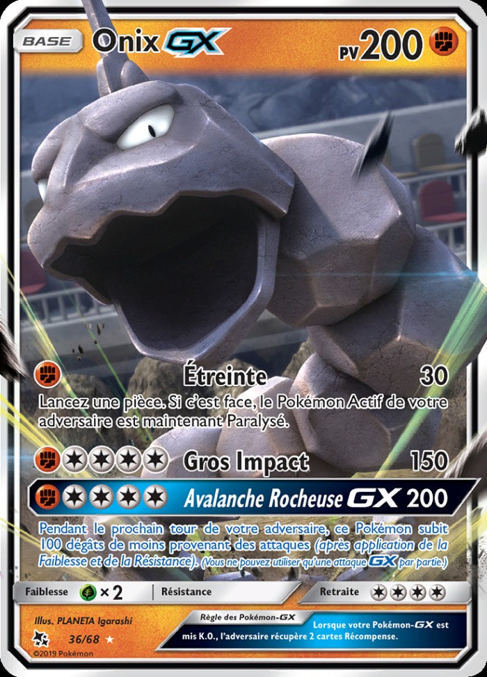 Carte Pokémon: Onix GX