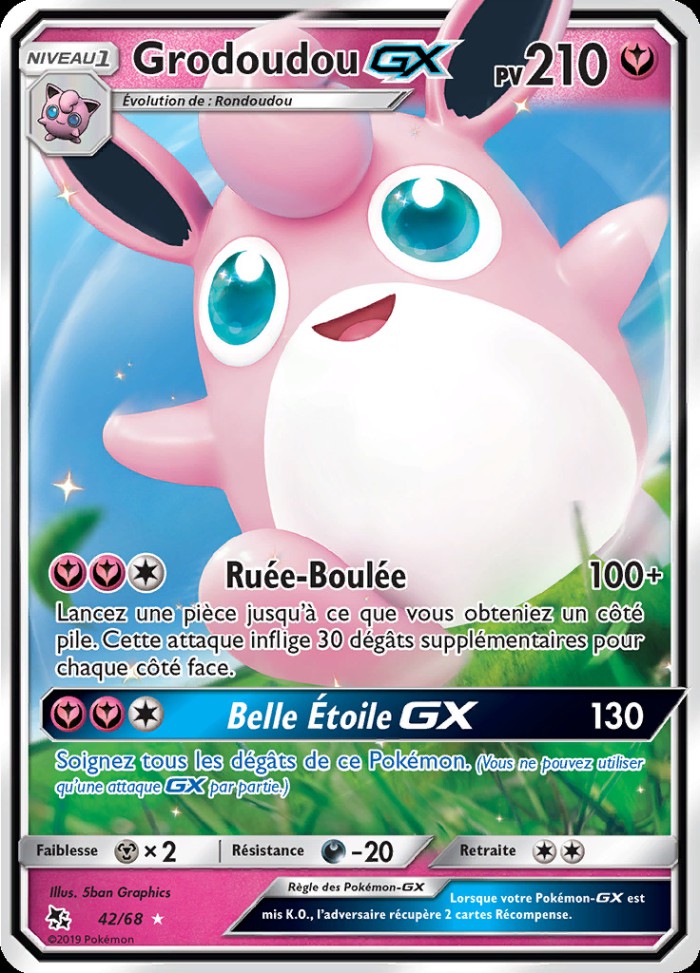 Carte Pokémon: Grodoudou GX