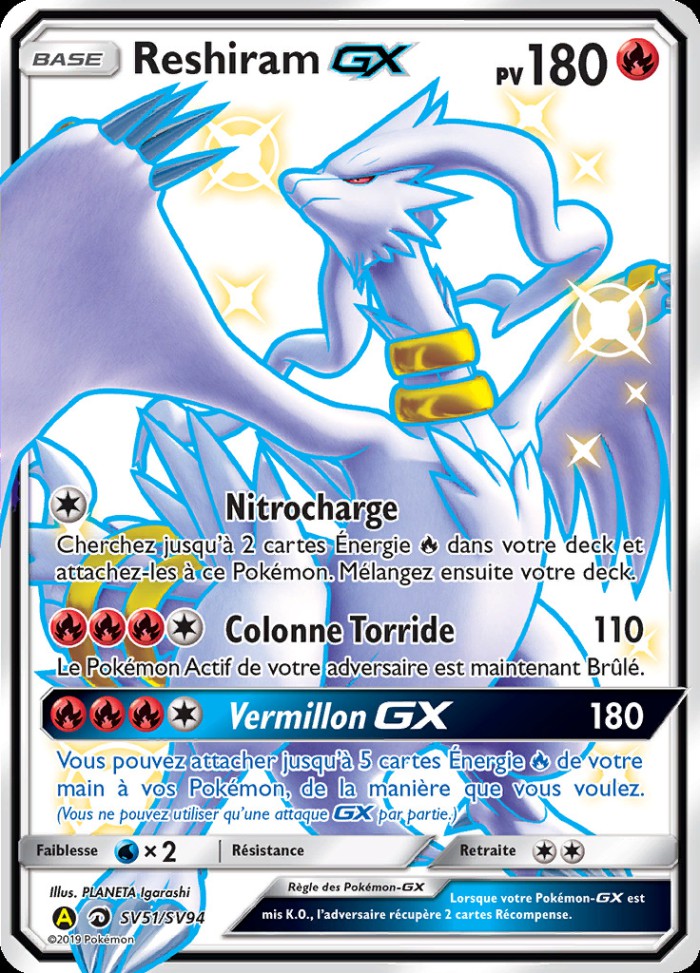 Carte Pokémon: Reshiram GX