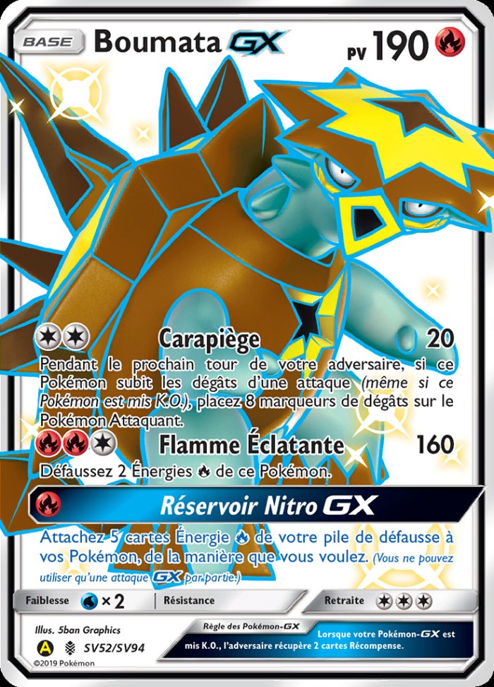 Carte Pokémon: Boumata GX