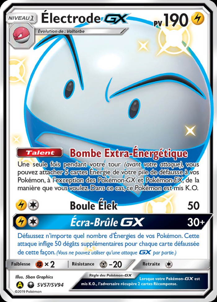 Carte Pokémon: Électrode GX