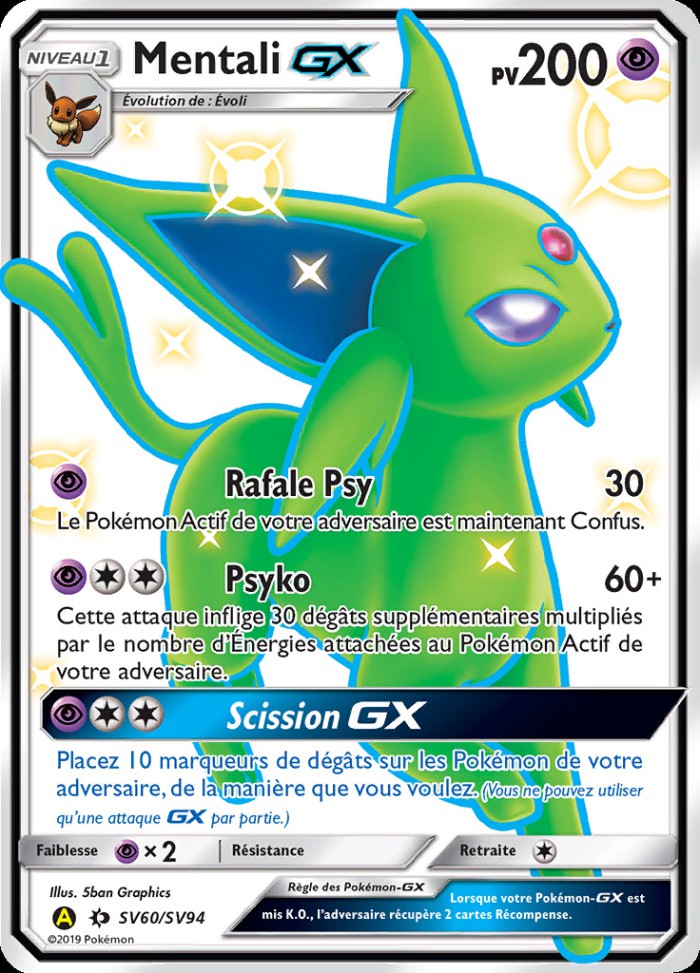 Carte Pokémon: Mentali GX