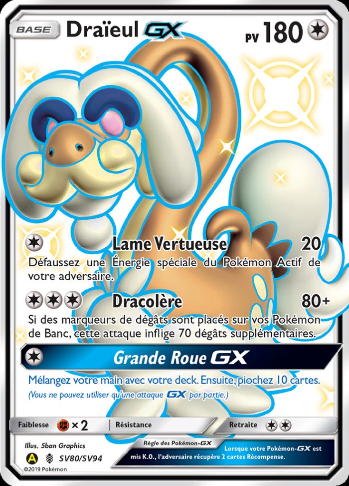 Carte Pokémon: Draïeul GX