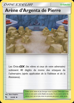 Carte Pokémon: Arène d'Argenta de Pierre